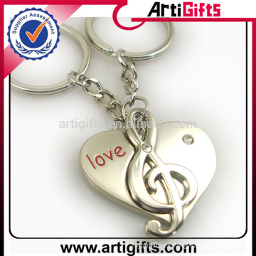 Artigifts buena calidad metal music note keychain